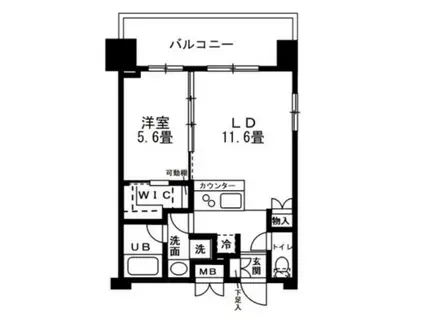 レジディア錦糸町(1LDK/11階)の間取り写真