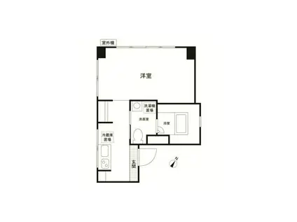 千石柳澤マンション(ワンルーム/4階)の間取り写真