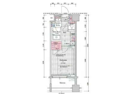 プレール・ドゥーク蔵前(1K/4階)の間取り写真