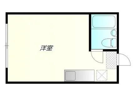 パインドール浅草(ワンルーム/3階)の間取り写真