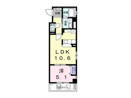 CASA G(1LDK/2階)の間取り写真