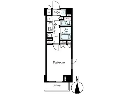 ルーブル錦糸町参番館(1K/3階)の間取り写真