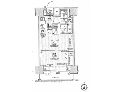 日神デュオステージ両国(1DK/4階)の間取り写真