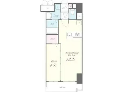 グレイスフルリッチ(1LDK/3階)の間取り写真