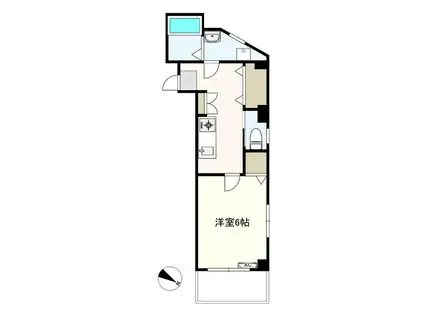 クラウン曳舟(1K/2階)の間取り写真