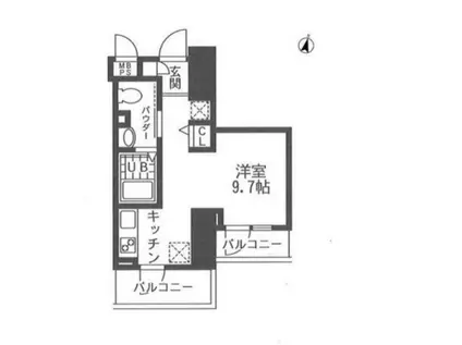 BREEZE TERRACE(ワンルーム/3階)の間取り写真