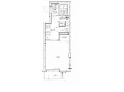 ジュネパレス花川戸(1K/1階)の間取り写真