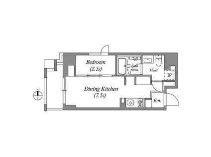 ASTILE秋葉原(1DK/4階)の間取り写真