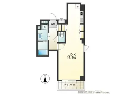 パティオ秋葉原(ワンルーム/7階)の間取り写真