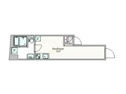ザ・クラスアーバンス水道橋本郷(ワンルーム/4階)の間取り写真
