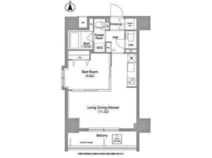 コンフォリア町屋(1LDK/3階)の間取り写真