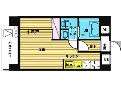 HF浅草橋レジデンス(ワンルーム/11階)の間取り写真