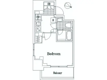 ザ・レジデンス・オブ・トーキョーH20ウエストタワー(1K/3階)の間取り写真