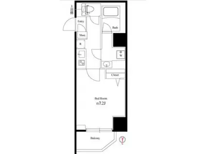 メインステージ錦糸町7ラピス(1K/5階)の間取り写真