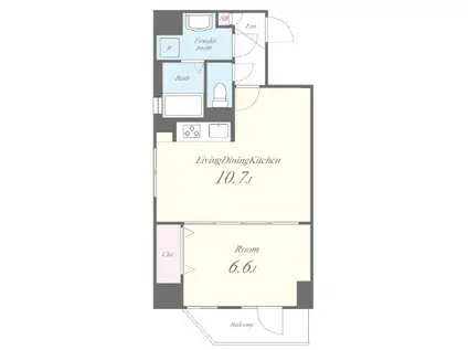 PINE WELLS(1LDK/5階)の間取り写真