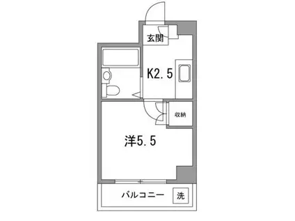 CITY COOP(1K/5階)の間取り写真
