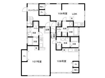 クレール千駄木 A棟(ワンルーム/1階)の間取り写真