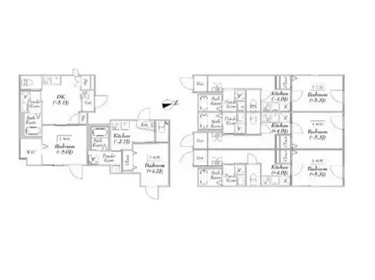 エリタージュ(1K/3階)の間取り写真