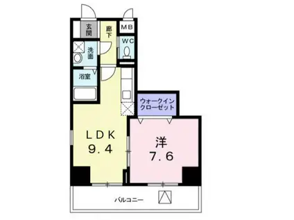アクシオン音羽(1LDK/5階)の間取り写真