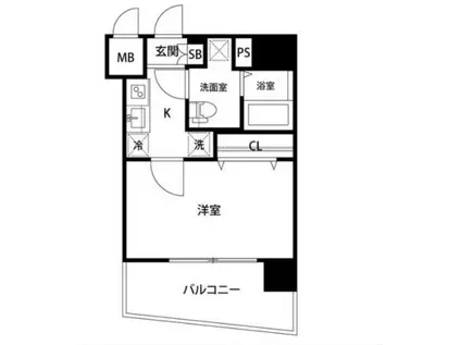 ハーモニーレジデンス東京イーストコア(1K/10階)の間取り写真