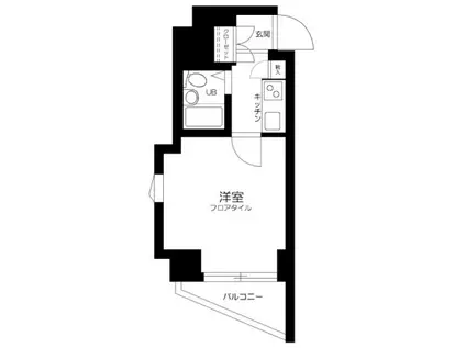 ダイホープラザ千駄木(1K/9階)の間取り写真