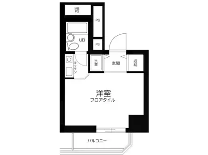 ダイアパレス錦糸町第5(ワンルーム/10階)の間取り写真