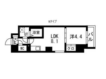 TRADIS秋葉原(1LDK/3階)の間取り写真