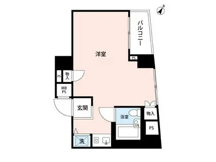 サンクレスト茅場町(ワンルーム/5階)の間取り写真