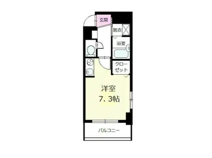 コルソ・エテルノ(ワンルーム/4階)の間取り写真