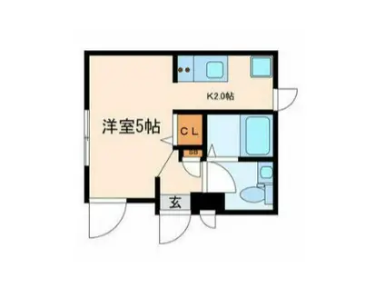 アージュドール錦糸町(ワンルーム/4階)の間取り写真