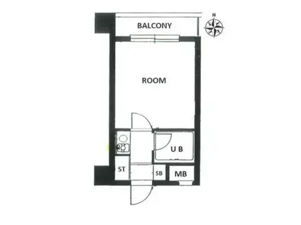 パレドール文京第2(1K/1階)の間取り写真