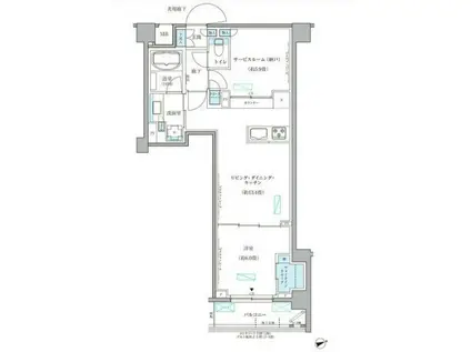 パークアクシス文京本郷(1SLDK/4階)の間取り写真