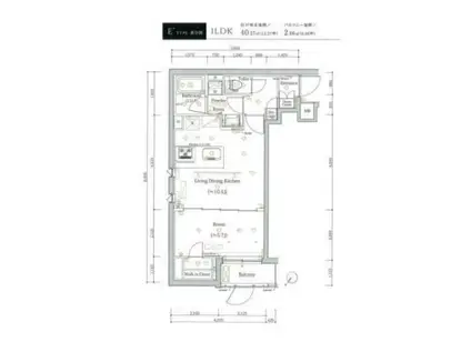 スカイコートルアナ文京本駒込(1LDK/1階)の間取り写真