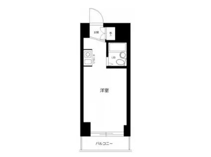 プライムステイ築地(ワンルーム/4階)の間取り写真