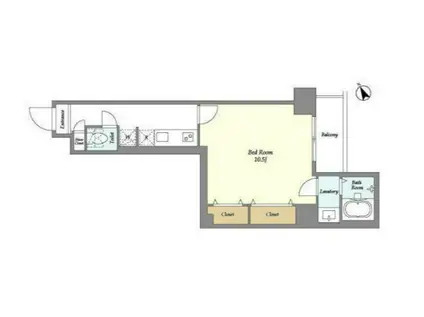 アルファコート曳舟2(1K/5階)の間取り写真