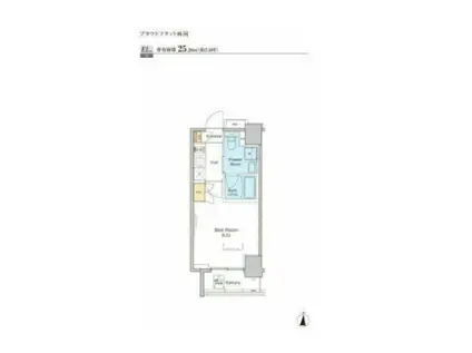 プラウドフラット両国(1K/7階)の間取り写真