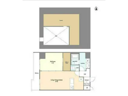 ザ・グローヴ浅草(1LDK/10階)の間取り写真