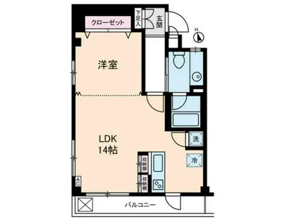 いずみマンション(1LDK/2階)の間取り写真