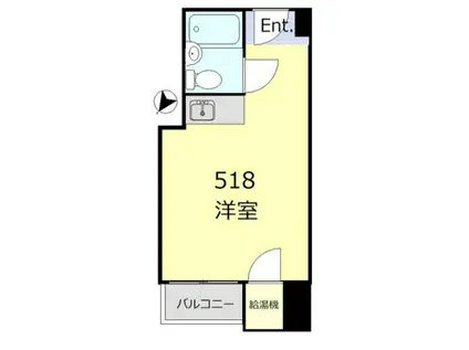 シャルマン文京千駄木(ワンルーム/5階)の間取り写真