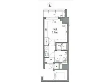 エテルヴォ三ノ輪ステーションフロント(1K/3階)の間取り写真