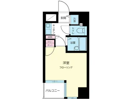 アイフェリーク日本橋(1K/9階)の間取り写真