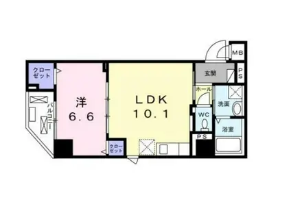 RESPECT ONE(1LDK/5階)の間取り写真