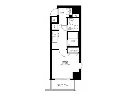 メゾン・ド・ヴィレ本駒込(1K/8階)の間取り写真