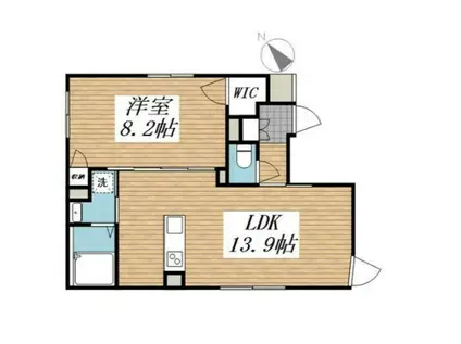 CREAL文京千石Ⅱ(1LDK/2階)の間取り写真