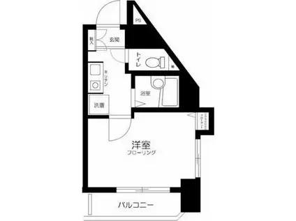 スカイコート文京本郷(1K/5階)の間取り写真
