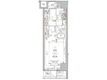 クレヴィスタ押上(1K/5階)の間取り写真