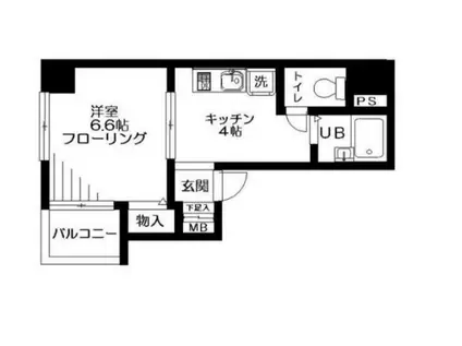 ジョワメゾン田端(1K/2階)の間取り写真
