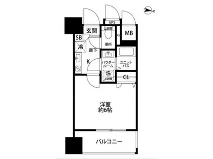プレサンス本駒込アカデミア(1K/11階)の間取り写真
