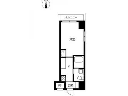 スカイコート神田第二(1K/9階)の間取り写真