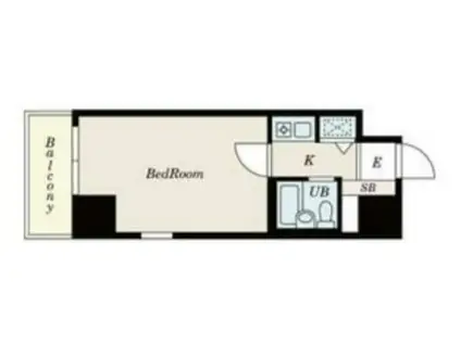 S-FORT錦糸町(1K/6階)の間取り写真